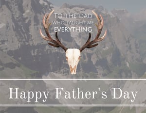 Father's Day wine label