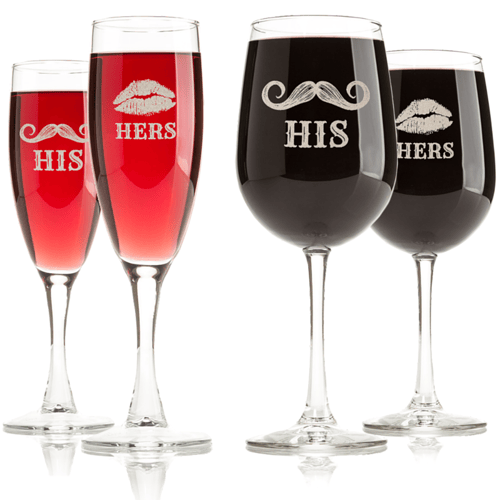 Etched and Engraved Wine Glasses Etched and Engraved Wine Glasses