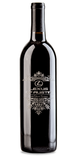 Lexus of Austin personalized wine bottle Lexus of Austin personalized wine bottle