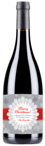 personalized wine bottle