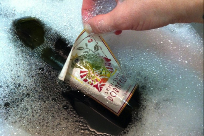 Best way to get wine labels off bottles