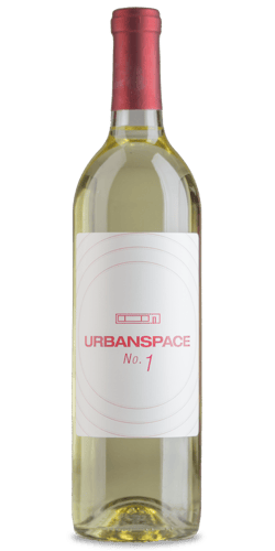 Urban Space personalized wine bottle