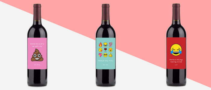 Emoji Wine Labels