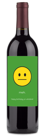 wine gifts for birthdays with emojis