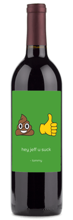 wine gifts for him with emojis