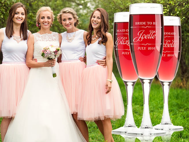 Personalized Wedding Wine Glasses