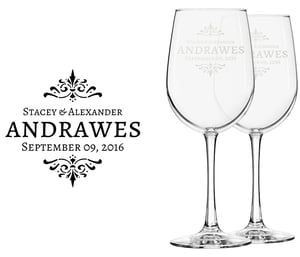 Engraved Wine Glasses