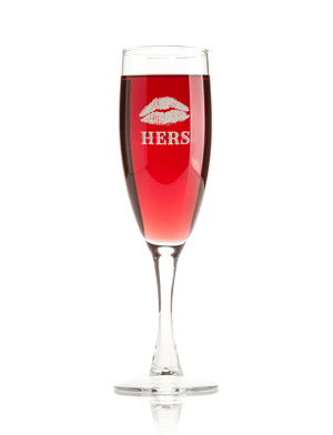 Engraved Champagne Glass