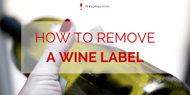 Removing wine labels off bottles