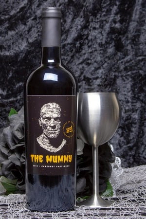 mummy wine bottle