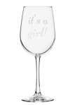 it's a girl wine glass