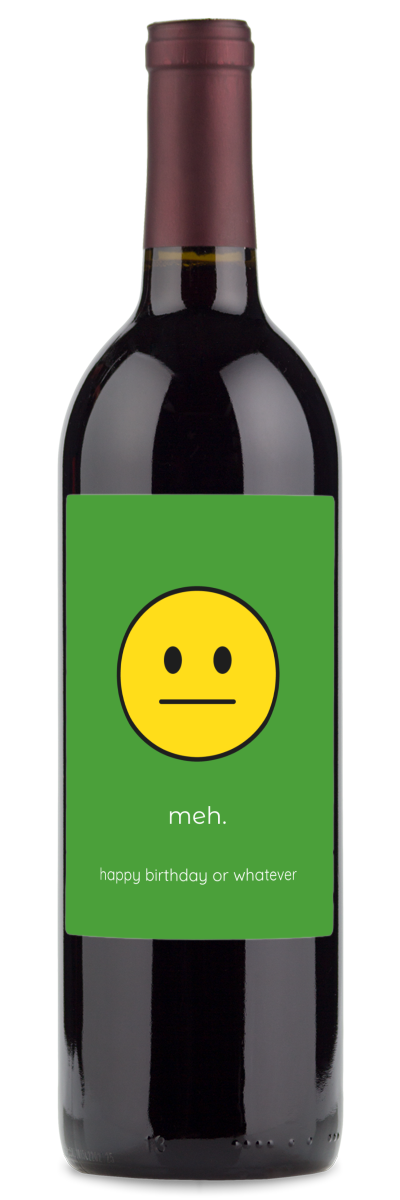 wine gifts for birthdays with emojis