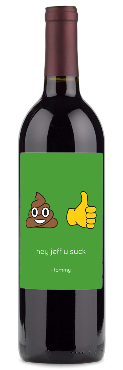 wine gifts for him with emojis